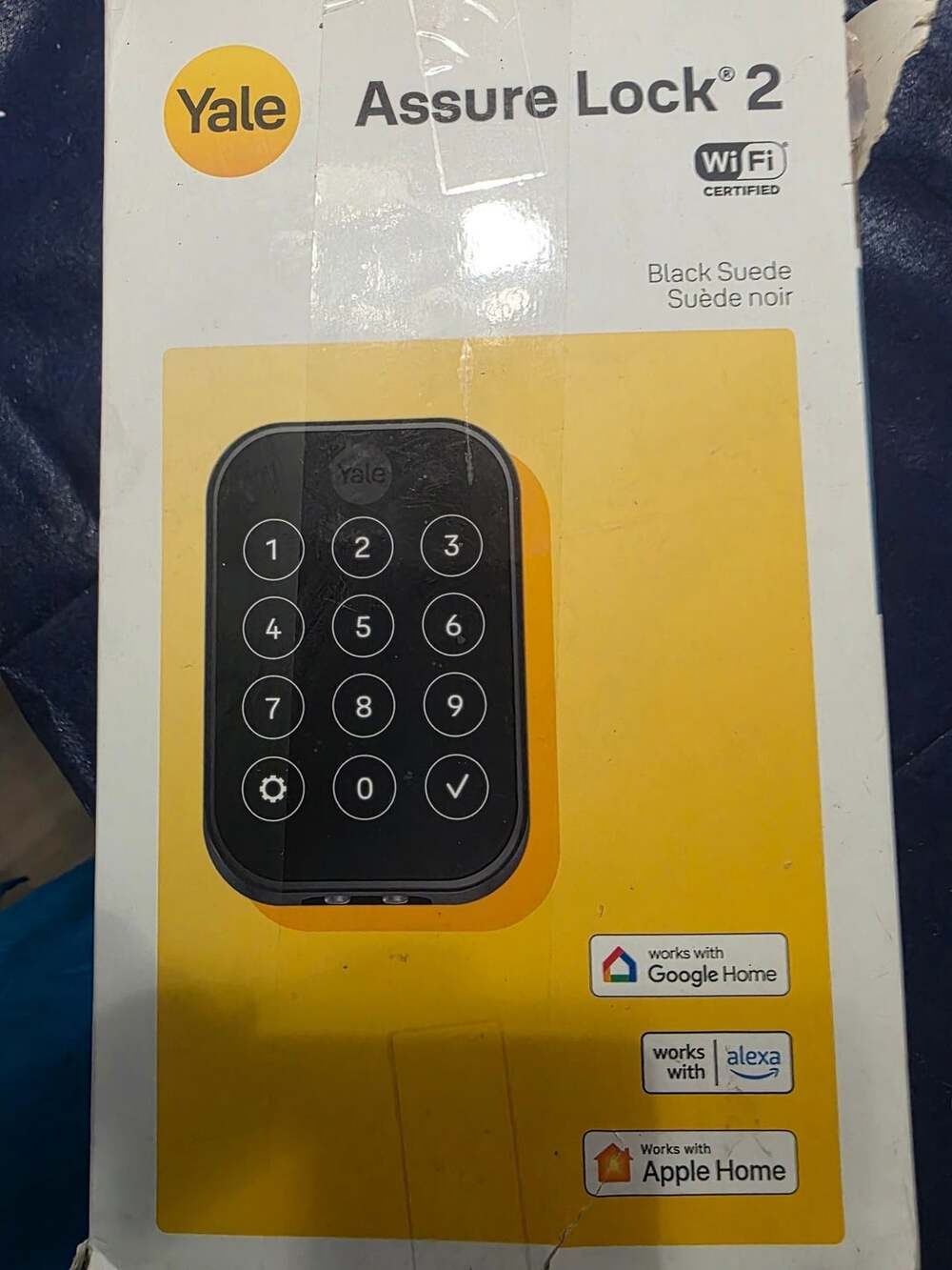 Yale Assure Lock 2 Wi-Fi Smart Door Lock Black Suede